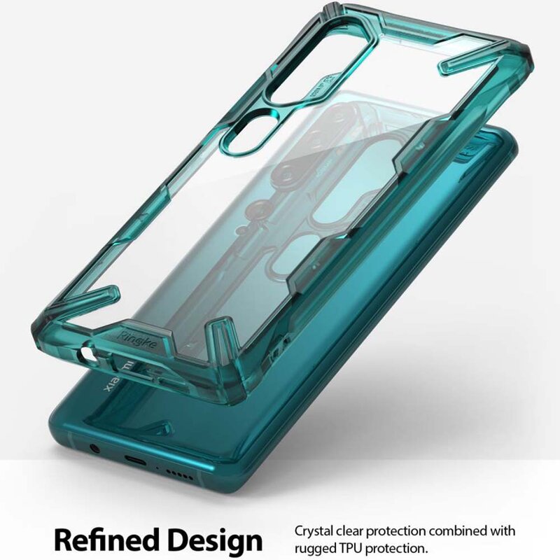 Husa Xiaomi Mi Note 10 Ringke Fusion X - Turquoise Green