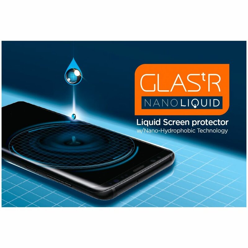 Folie Lichida Invizibila Universala Spigen Glas.t R Nano Liquid Pentru Orice Tip De Ecran Plat/Curbat - Transparent