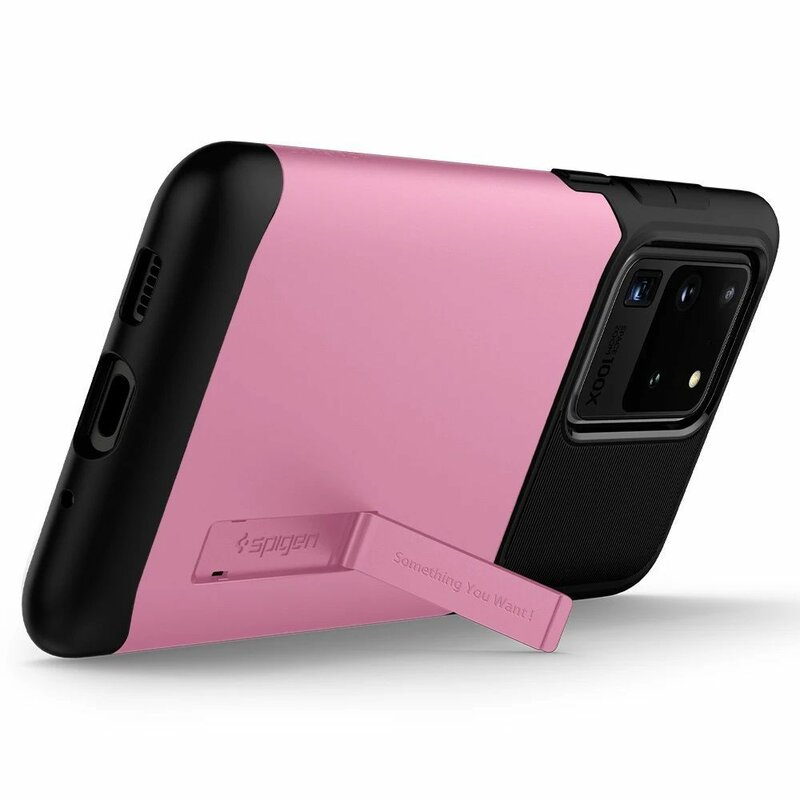 Husa Samsung Galaxy S20 Ultra 5G Spigen Slim Armor, roz