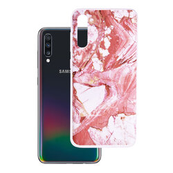 Husa Samsung Galaxy A70 Wozinsky Marble TPU - Pink