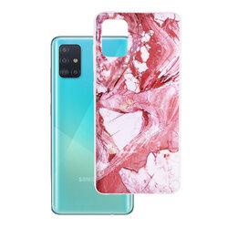 Husa Samsung Galaxy A51 Wozinsky Marble TPU - Pink