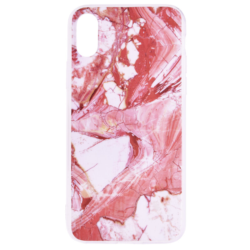Husa iPhone XS Wozinsky Marble TPU - Pink