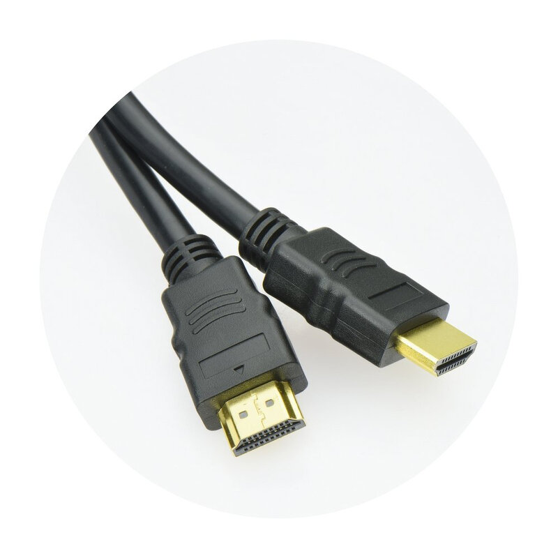 Cablu Video Digital HDMI La HDMI Contacte Aurite Transmisie Full HD (1080P) / HD (720P) 5m - AL-OEM-46 - Negru