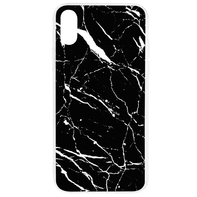 Husa iPhone XS Wozinsky Marble TPU - Black