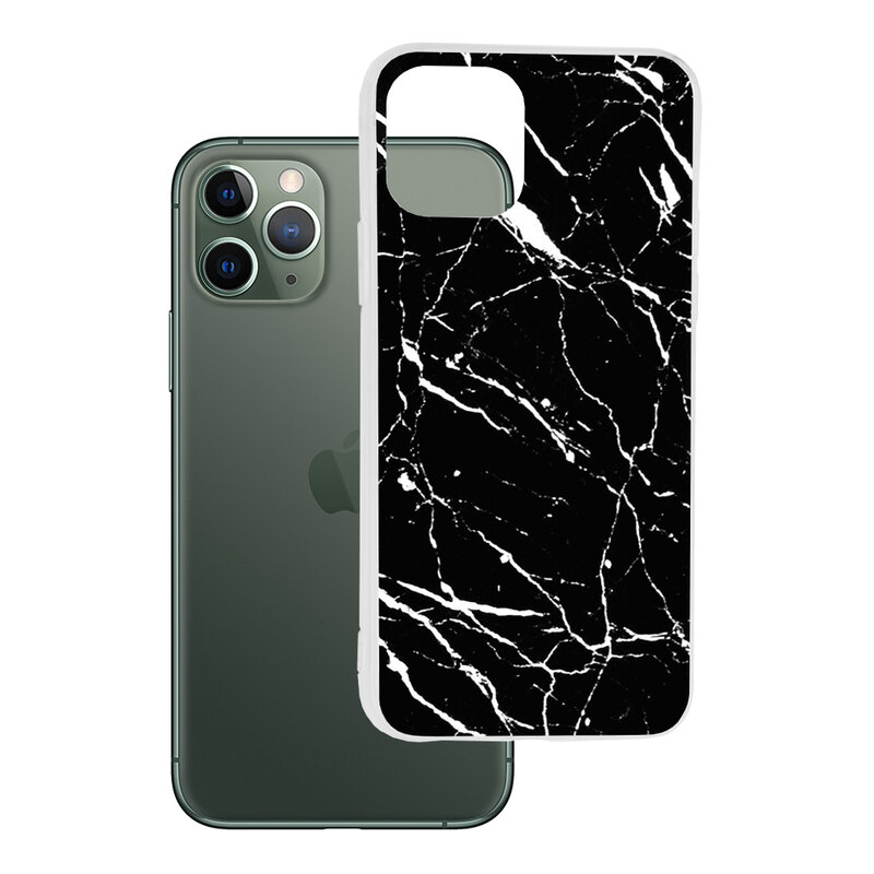Husa iPhone 11 Pro Max Wozinsky Marble TPU - Black