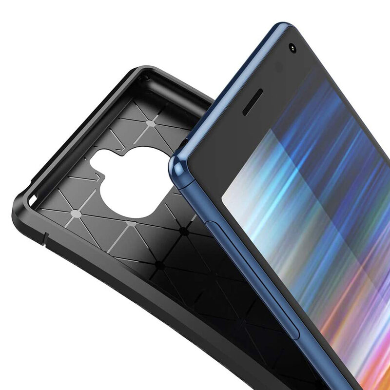 Husa Sony Xperia 20 Mobster Carbon Skin Negru
