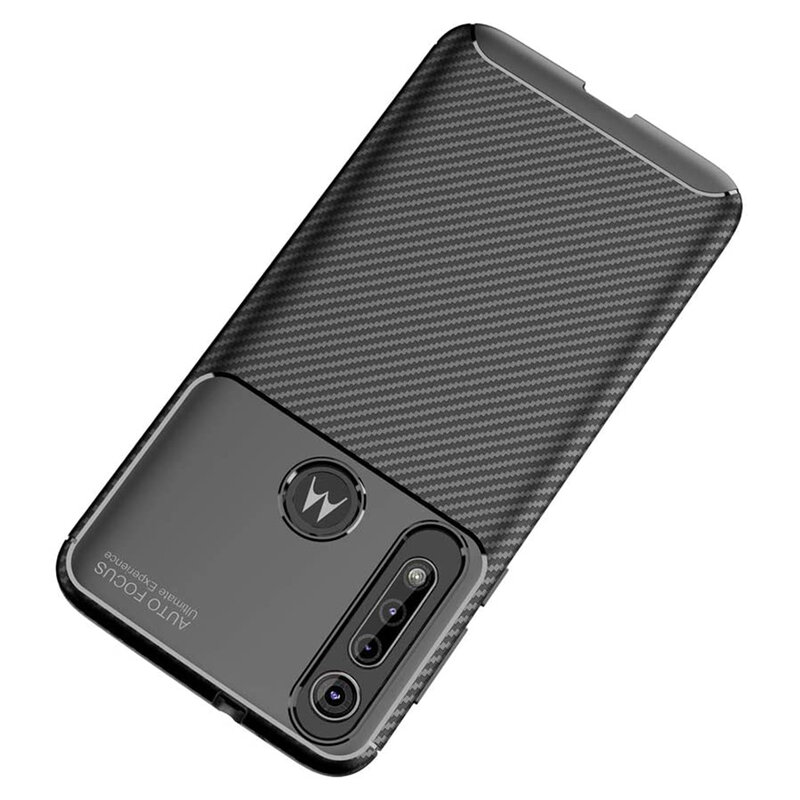 Husa Motorola Moto G8 Play Carbon Skin - Negru