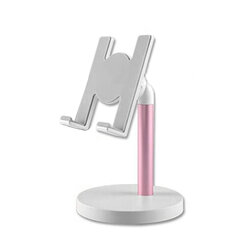 Suport Birou Mobster Desktop Universal Stand Rotativ Si Ajustabil Pentru Telefon / Tableta / eBook Reader - Roz