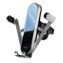 Suport Auto Baseus Penguin Gravity Universal Din Aluminiu Pentru Grila De Ventilatie - SUYL-QE0S - Argintiu