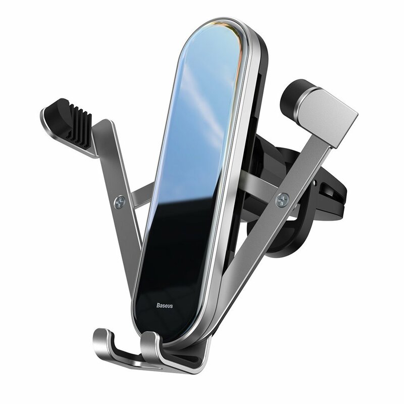 Suport Auto Baseus Penguin Gravity Universal Din Aluminiu Pentru Grila De Ventilatie - SUYL-QE0S - Argintiu