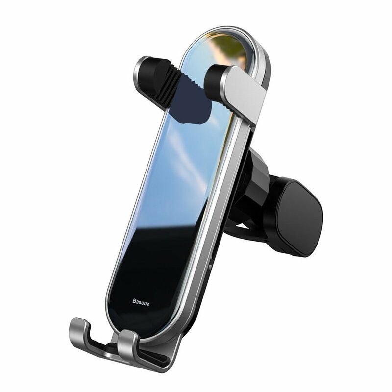 Suport Auto Baseus Penguin Gravity Universal Din Aluminiu Pentru Grila De Ventilatie - SUYL-QE0S - Argintiu