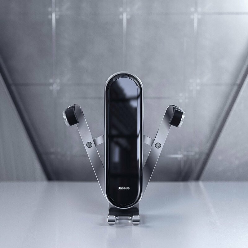 Suport Auto Baseus Penguin Gravity Universal Din Aluminiu Pentru Grila De Ventilatie - SUYL-QE0S - Argintiu