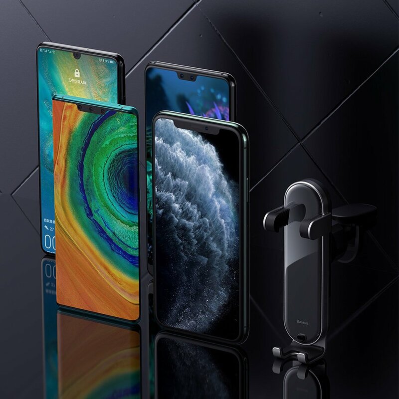 Suport Auto Baseus Penguin Gravity Universal Din Aluminiu Pentru Grila De Ventilatie - SUYL-QE0S - Argintiu