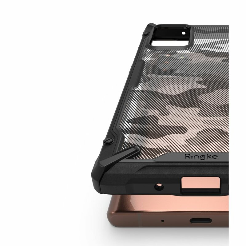 Husa Samsung Galaxy Note 20 5G Ringke Fusion X Design - Camo Black