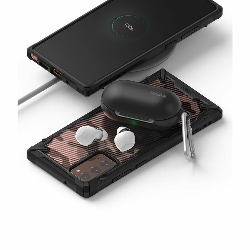 Husa Samsung Galaxy Note 20 5G Ringke Fusion X Design - Camo Black