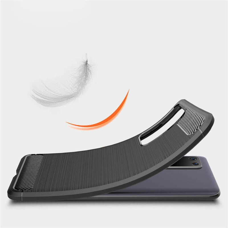 Husa Huawei P40 Pro Techsuit Carbon Silicone, negru