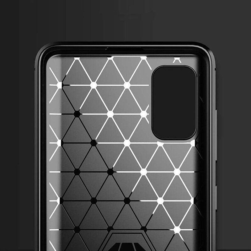 Husa Huawei P40 Pro Techsuit Carbon Silicone, negru