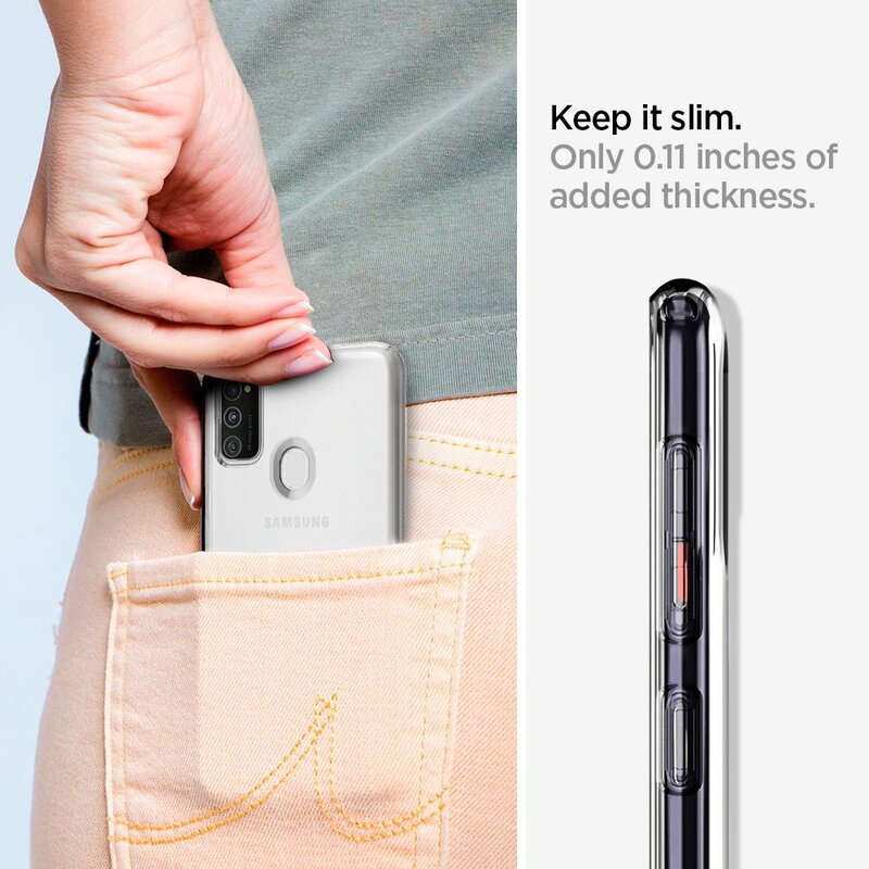Husa Samsung Galaxy M21 Spigen Liquid Crystal, transparenta