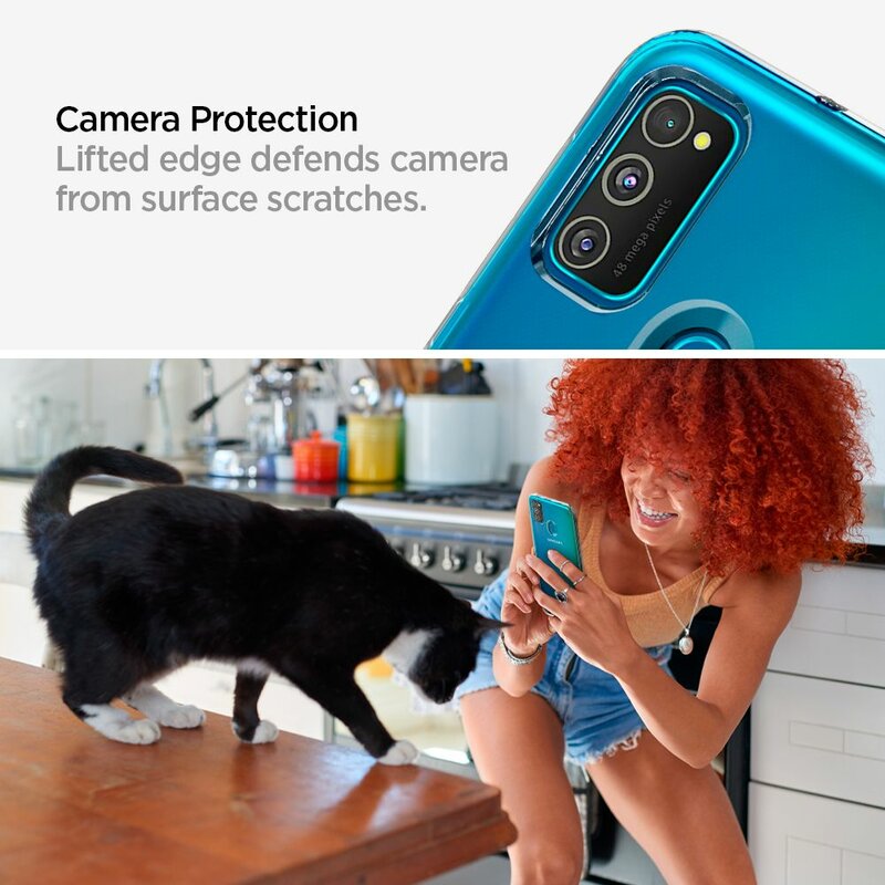 Husa Samsung Galaxy M21 Spigen Liquid Crystal, transparenta