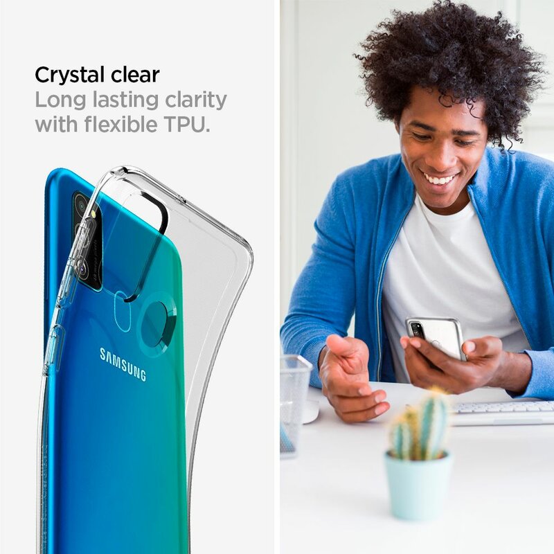 Husa Samsung Galaxy M21 Spigen Liquid Crystal, transparenta