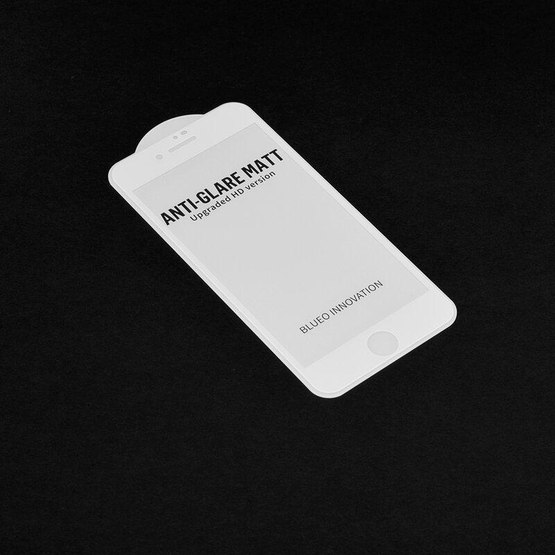 Folie Sticla iPhone 8 Blueo 5D Mr. Monkey Strong Matte - Alb