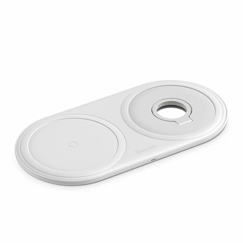 Incarcator Wireless Baseus Planet 2in1 Pentru Telefoane/Apple Watch/Dispozitive Cu Qi 10W 2A - WXPL-B02 - Alb