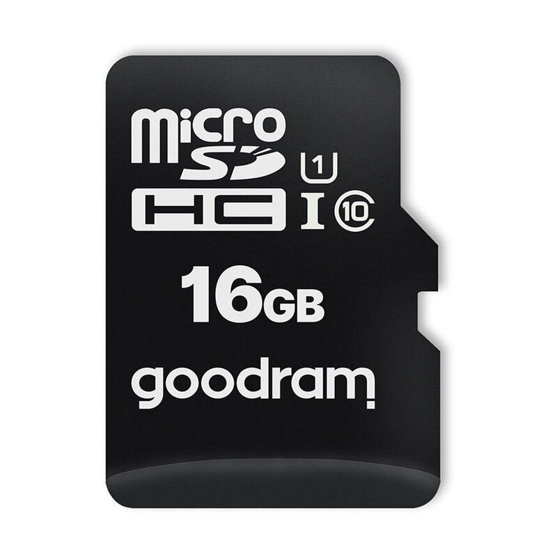 Card De Memorie Goodram Micro SDHC UHS-I 16GB + Adaptor SD + Cititor Card OTG (USB, Micro-USB) - Alb/Negru