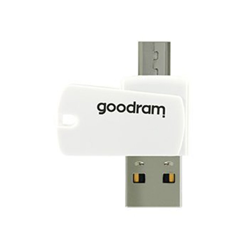 Card De Memorie Goodram Micro SDHC UHS-I 32GB + Adaptor SD + Cititor Card OTG (USB, Micro-USB) - Alb/Negru