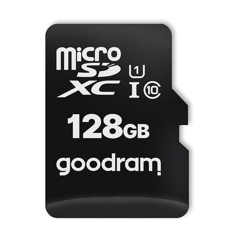Card De Memorie Goodram Micro SDXC UHS-I 128GB + Adaptor SD + Cititor Card OTG (USB, Micro-USB) - Alb/Negru