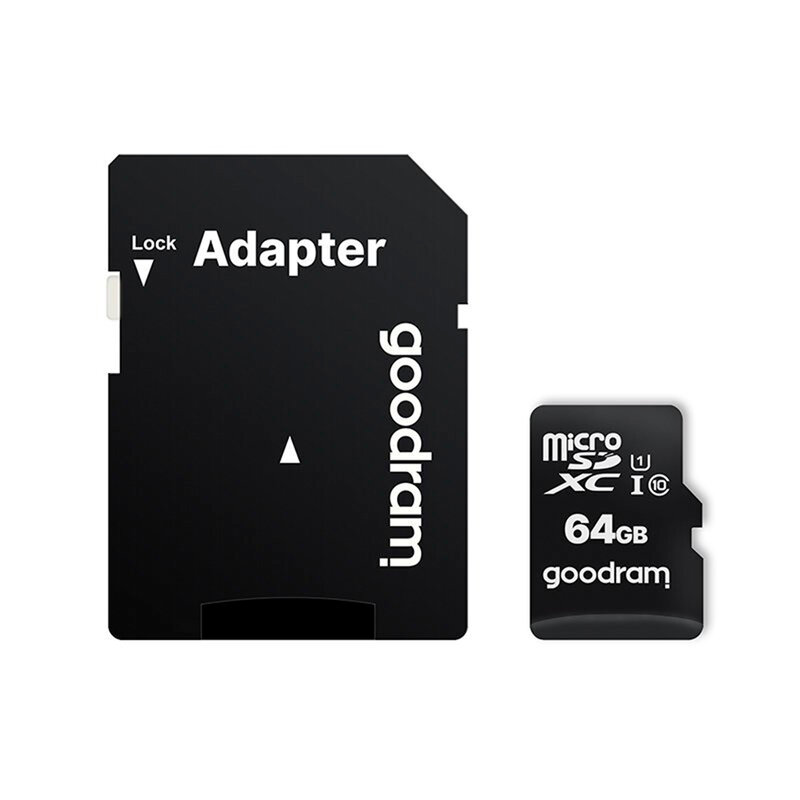 Card De Memorie Goodram Microcard 64 GB Micro SDXC UHS-I 100 MB/s Clasa 10 + Adaptor SD - Negru