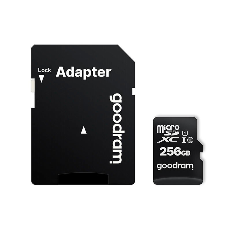 Card De Memorie Goodram Microcard 256 GB Micro SDXC UHS-I 100 MB/s Clasa 10 + Adaptor SD - Negru