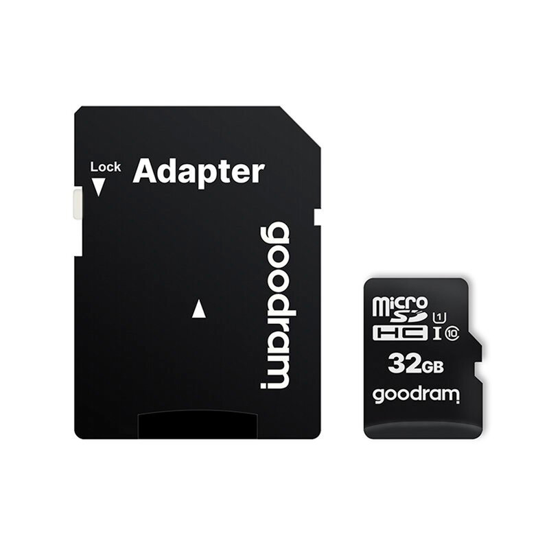 Card De Memorie Goodram Microcard 32 GB Micro SDHC UHS-I 100 MB/s Clasa 10 + Adaptor SD - Negru