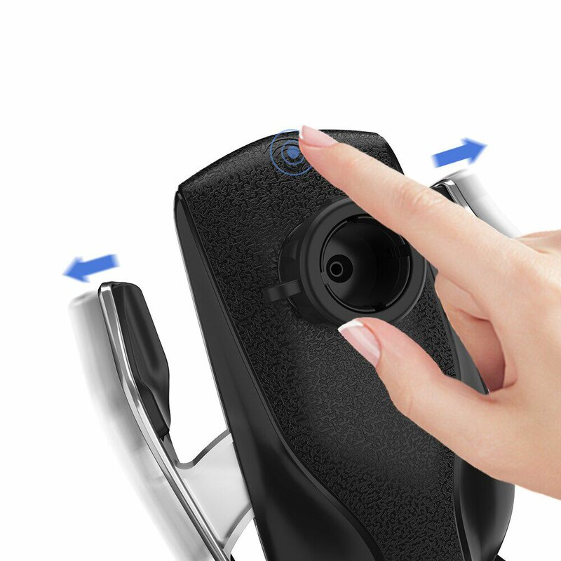 Suport Auto Incarcare Wireless Tech-Protect R2 Pentru Parbriz, Grila De Ventilatie - Argintiu