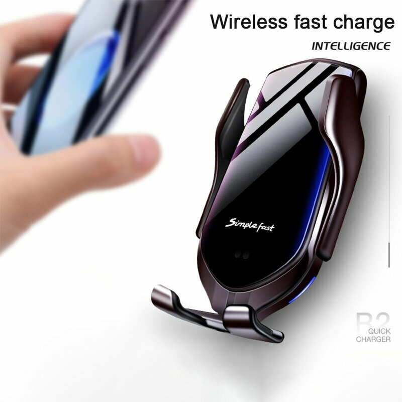 Suport Auto Incarcare Wireless Tech-Protect R2 Pentru Parbriz, Grila De Ventilatie - Argintiu