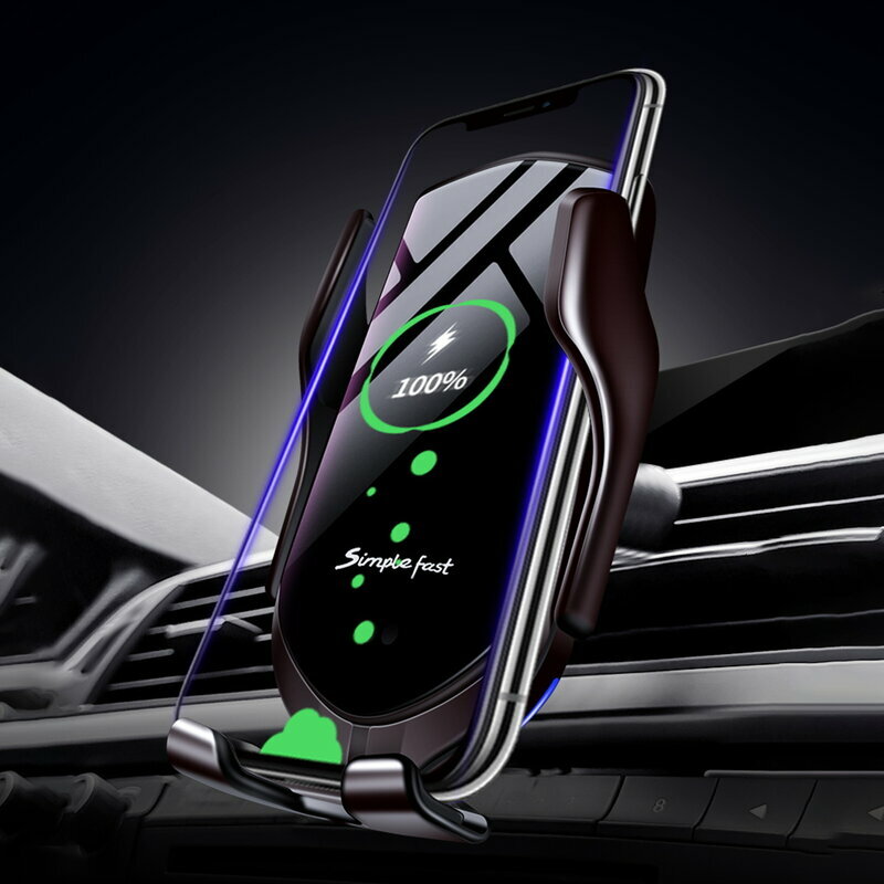 Suport Auto Incarcare Wireless Tech-Protect R2 Pentru Parbriz, Grila De Ventilatie - Argintiu