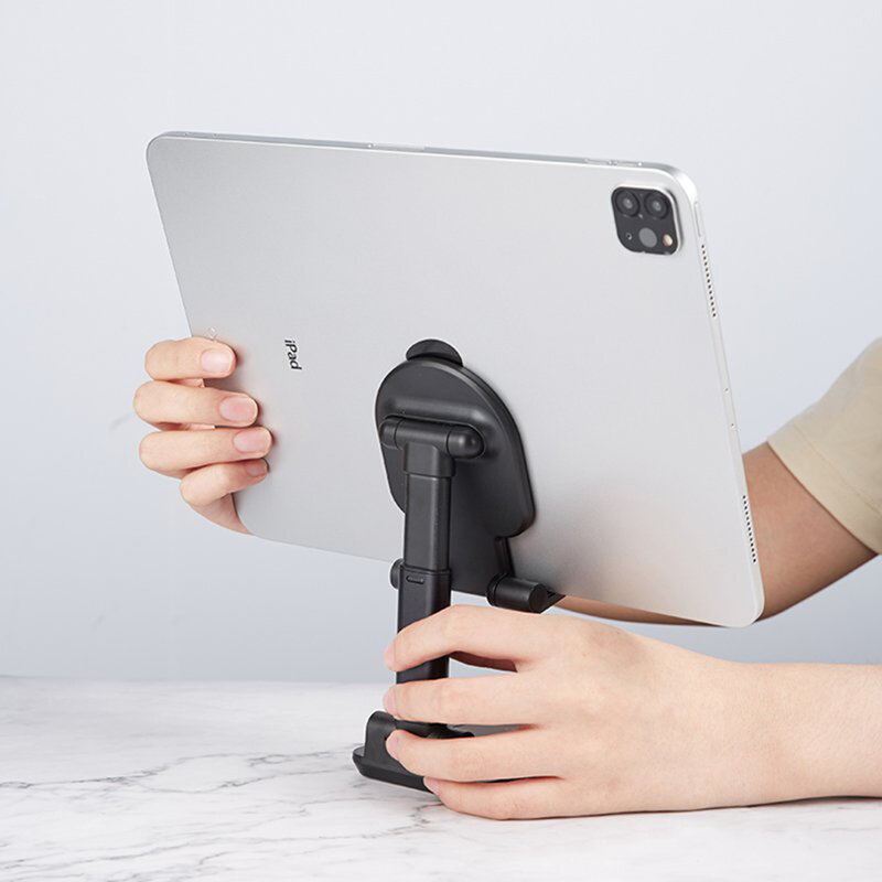 Suport Birou Remax RL-CH13 Folding Stand Telescopic Ajustabil Si Pliabil Pentru Telefon / Tableta / eBook - Alb