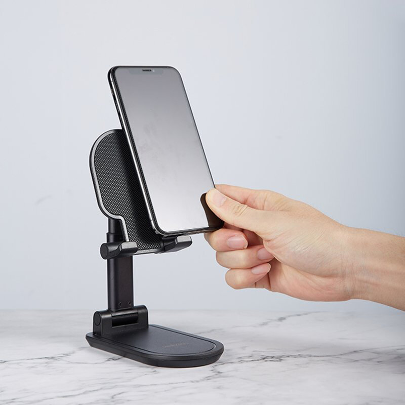 Suport Birou Remax RL-CH13 Folding Stand Telescopic Ajustabil Si Pliabil Pentru Telefon / Tableta / eBook - Alb