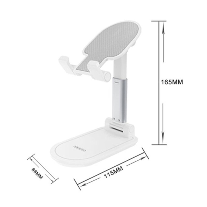 Suport Birou Remax RL-CH13 Folding Stand Telescopic Ajustabil Si Pliabil Pentru Telefon / Tableta / eBook - Alb