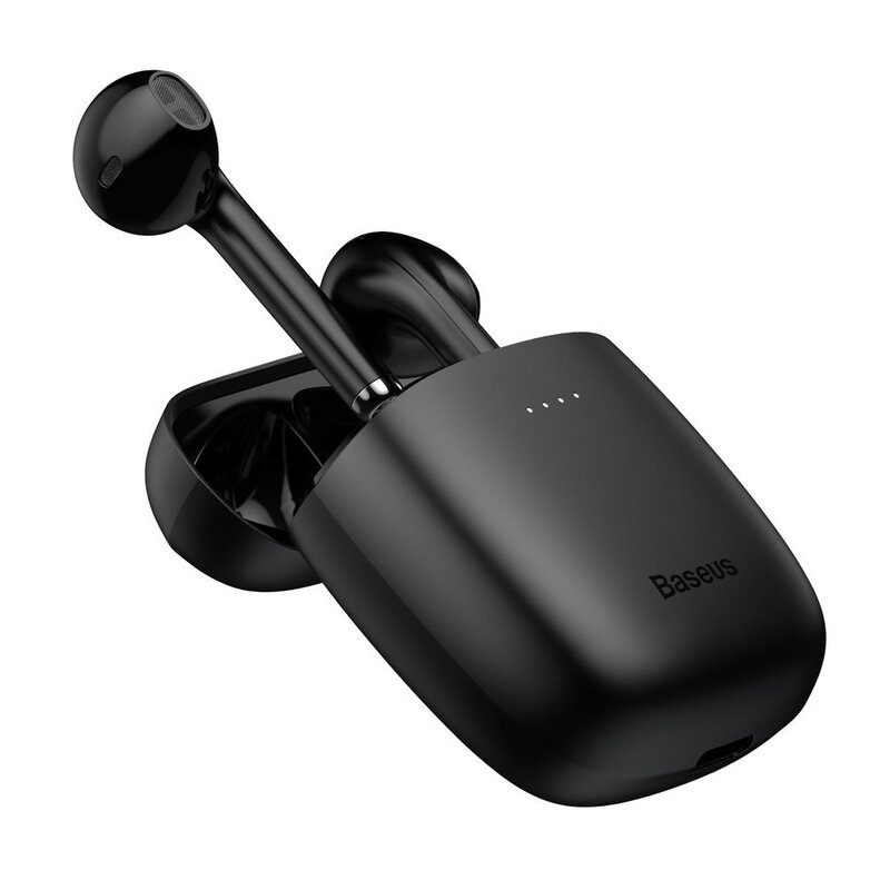 Casti In-Ear Baseus Enkok W04 Pro True Wireless Earphones Hi-fi Cu Microfon - NGW04P-01 - Negru