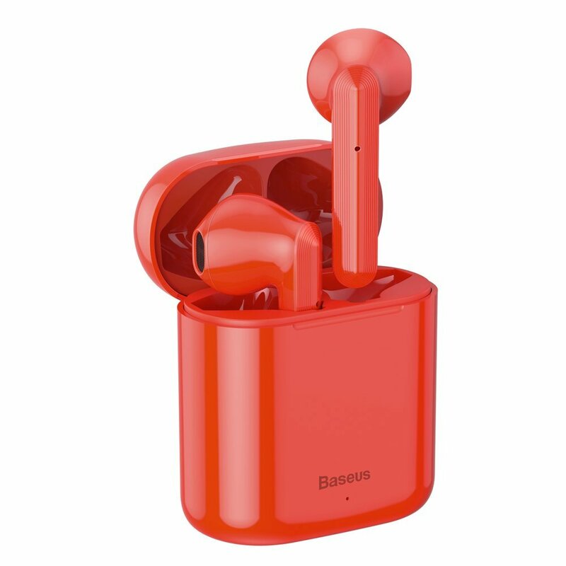 Casti In-Ear Baseus Encok TWS W09 Mini True Wireless Earphone Bluetooth 5.0 Power Bank - NGW09-09 - Rosu