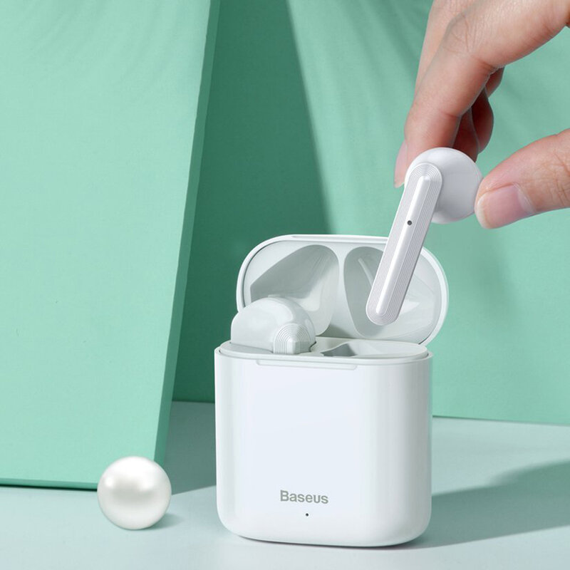 Casti In-Ear Baseus Encok TWS W09 Mini True Wireless Earphone Bluetooth 5.0 Power Bank - NGW09-09 - Rosu