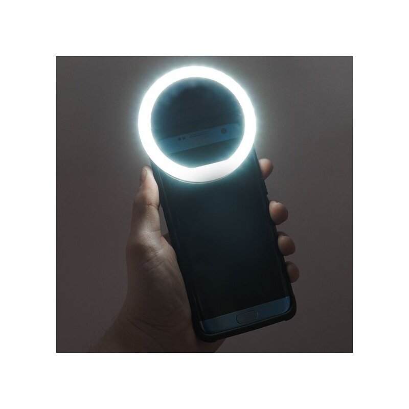 Lampa circulara selfie Ring Light telefon Techsuit, negru, RL-01