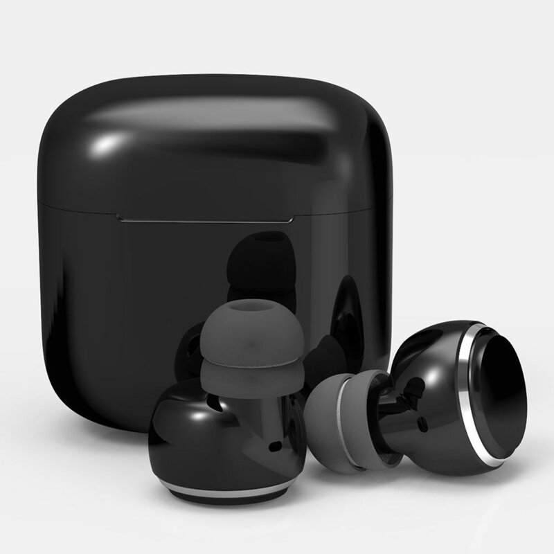 Casti In-Ear Wireless Stereo Bluetooth TWS T9 with Power Bank - Black