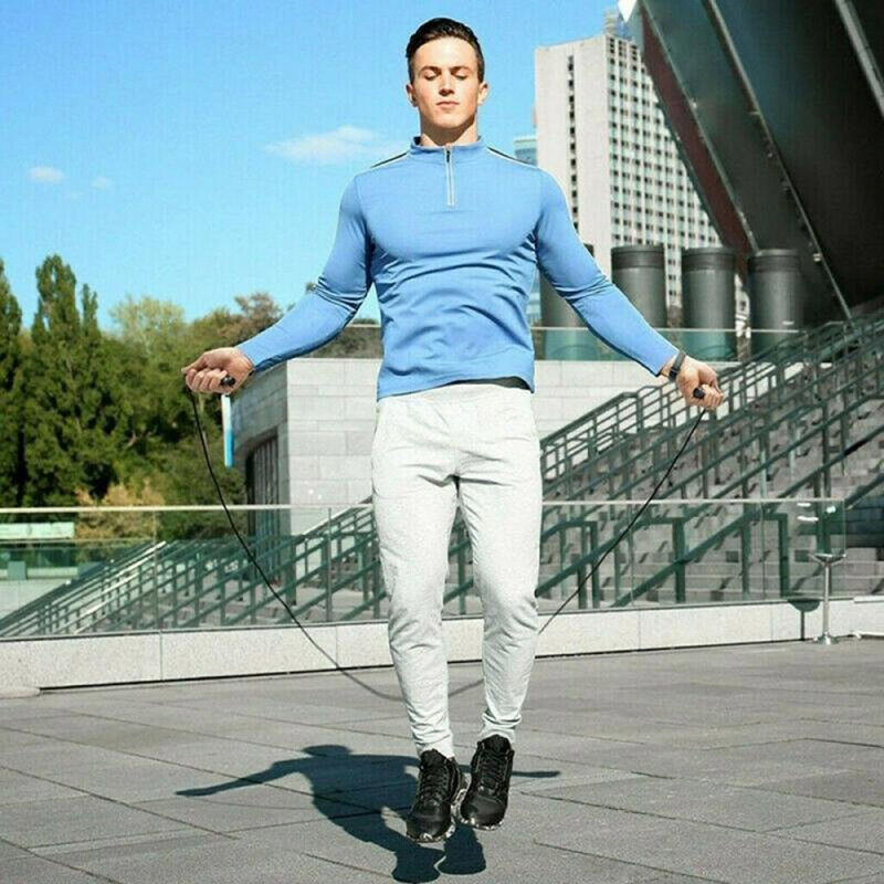 Coarda sport multifunctionala, sarituri, fitness, cardio, aerobic, albastru