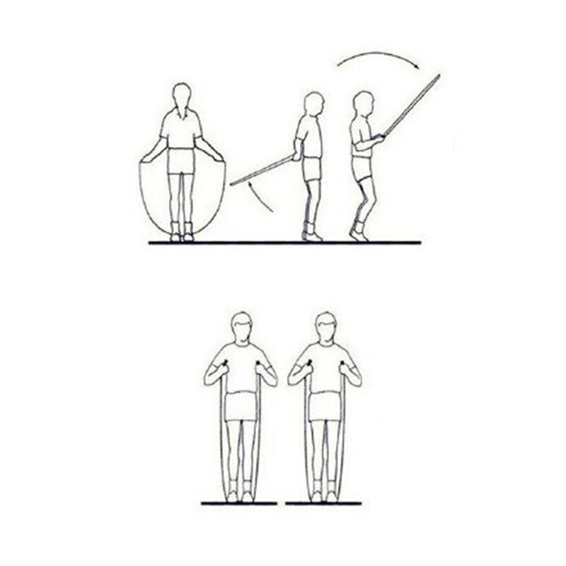 Coarda sport multifunctionala, sarituri, fitness, cardio, aerobic, rosu