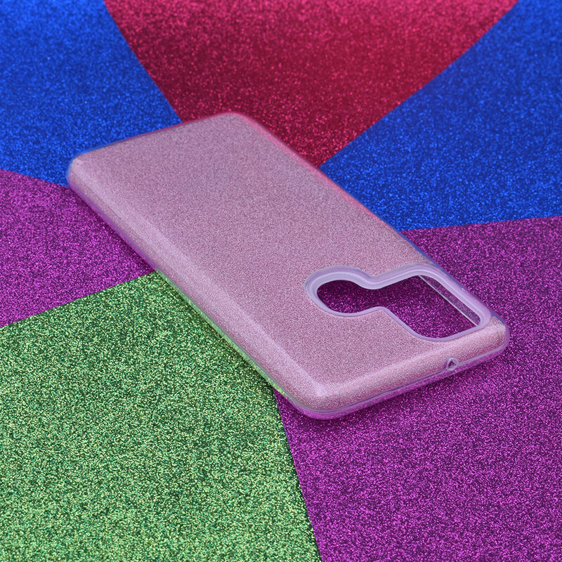 Husa Samsung Galaxy A21s Color TPU Sclipici - Roz