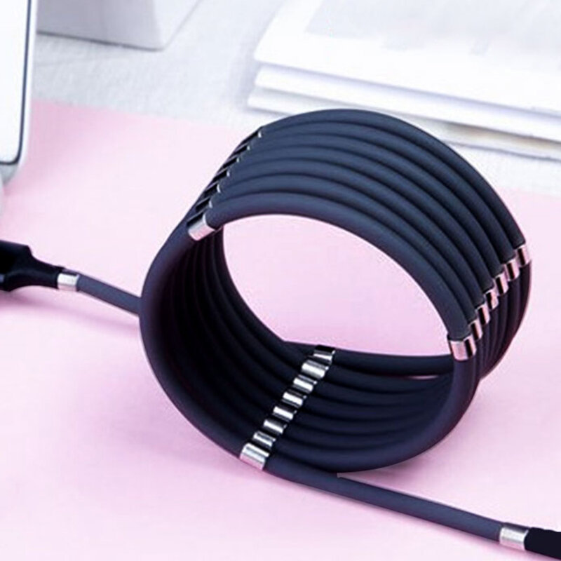 Cablu De Date Mobster Magnetic Micro-USB Cu Incarcare Rapida, 3A, 1m - Negru