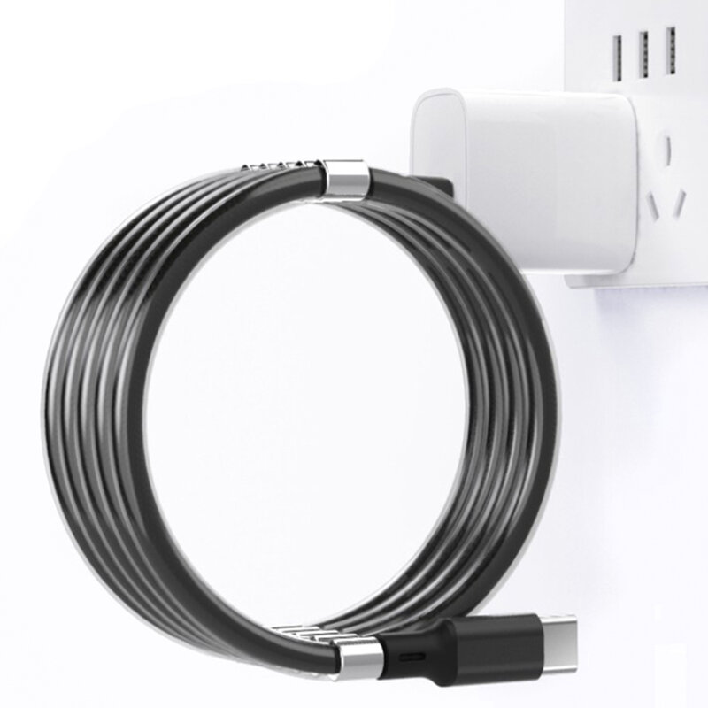 Cablu De Date Mobster Magnetic Lightning Cu Incarcare Rapida, 3A, 1m - Negru