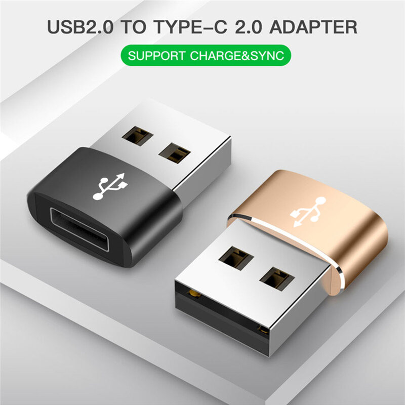 Adaptor Techsuit Type-C La USB OTG, Transfer De Date, Incarcare Rapida 3A  - Negru