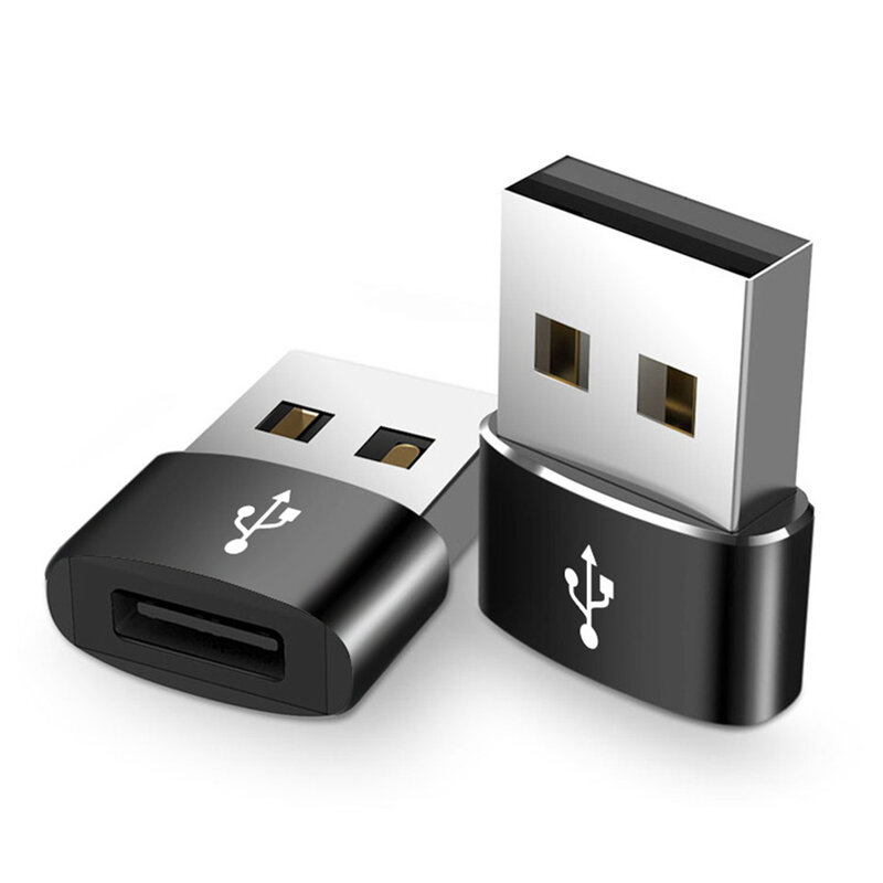 Adaptor Techsuit Type-C La USB OTG, Transfer De Date, Incarcare Rapida 3A  - Negru